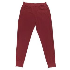 ALPHALETE Pro Elite Jogger Woven Sweatpant Medium Wine Red Burgundy Athlesiure